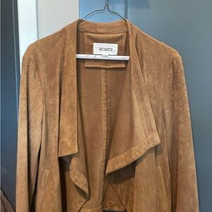 BB Dakota Women's Brown Suede Trench Coat